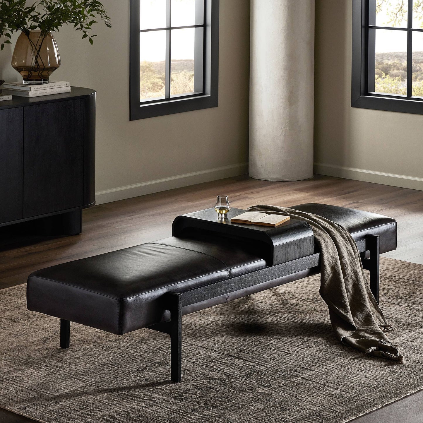 Tatanka Bench: Sonoma Black Lifestyle