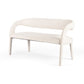 white dining bench modern