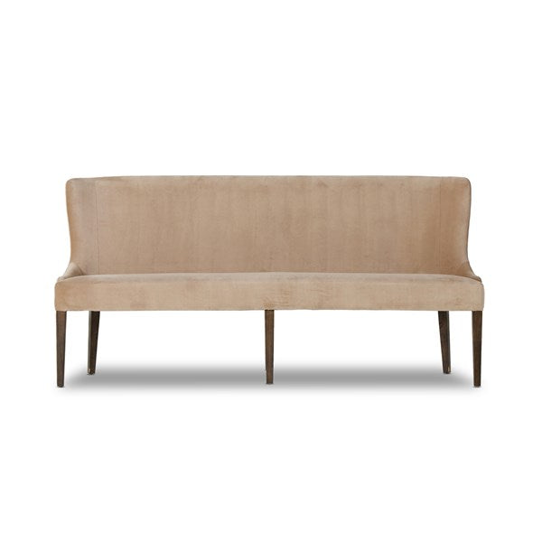 velvet dining bench