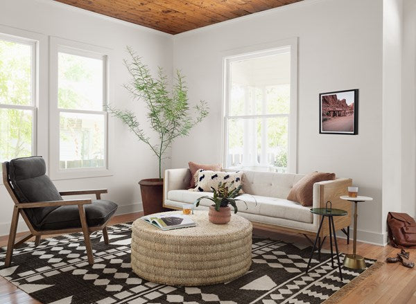 lifestyle image of sand dollar coffee table