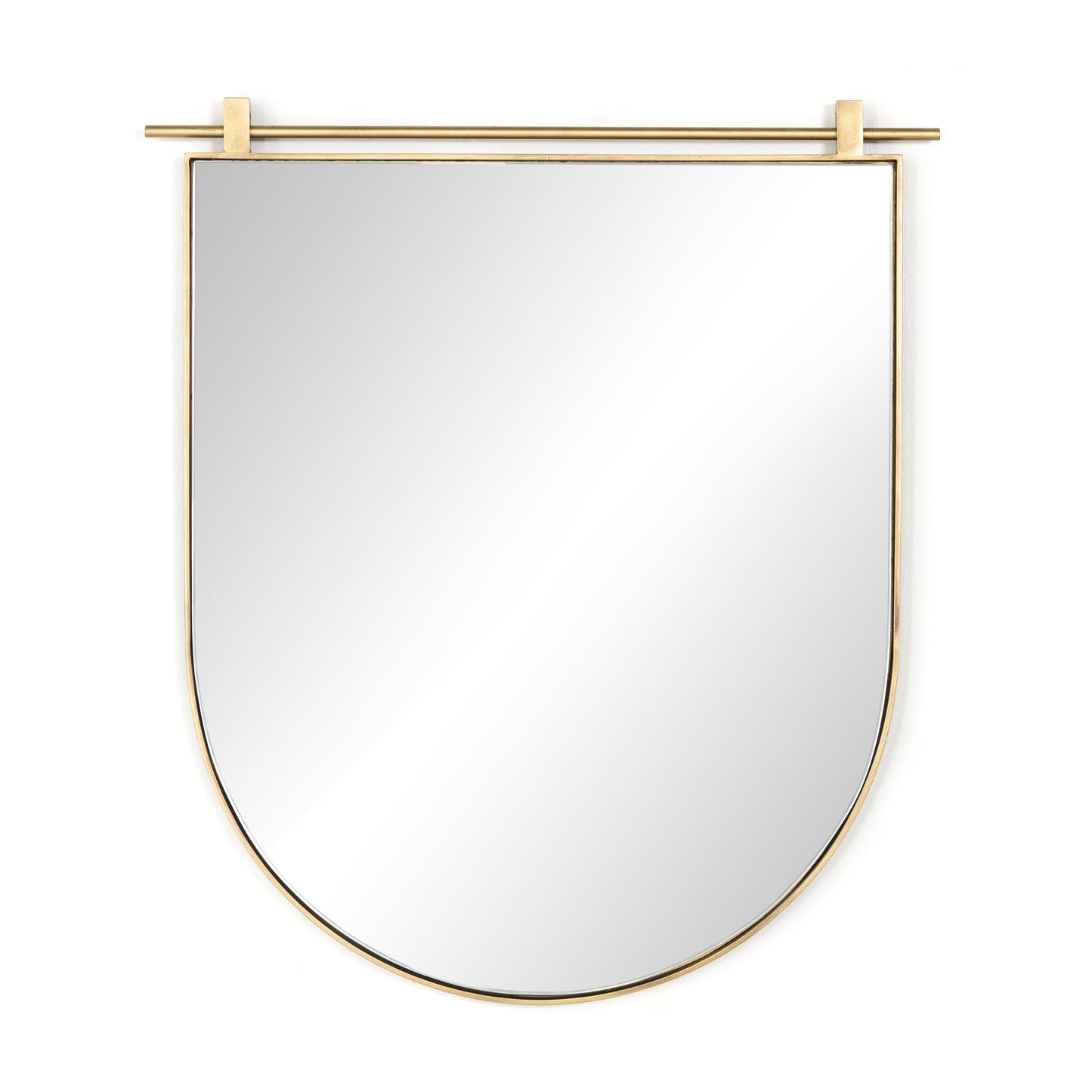 Gold bottom arch mirror